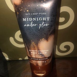 Bath and Bodyworks, Midnight Amber glow travel, size cream